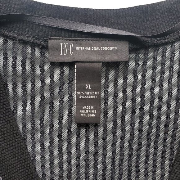 I.N.C International Concepts Women's Sequin V-Neck Pullover Sheer Top Size XL - Picture 9 of 12